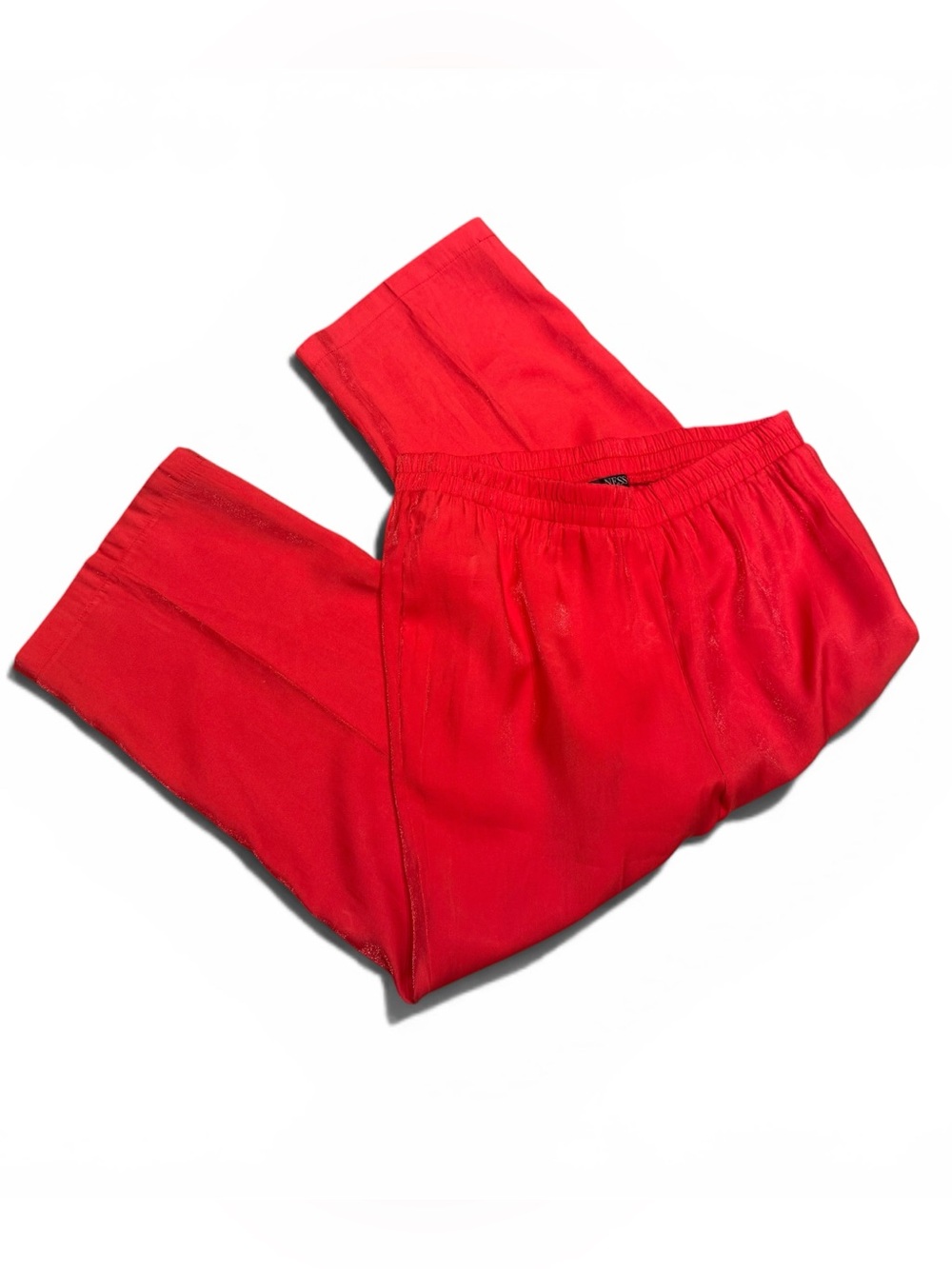 NESS Coral/Red Pull-On Cropped Pants Size XL